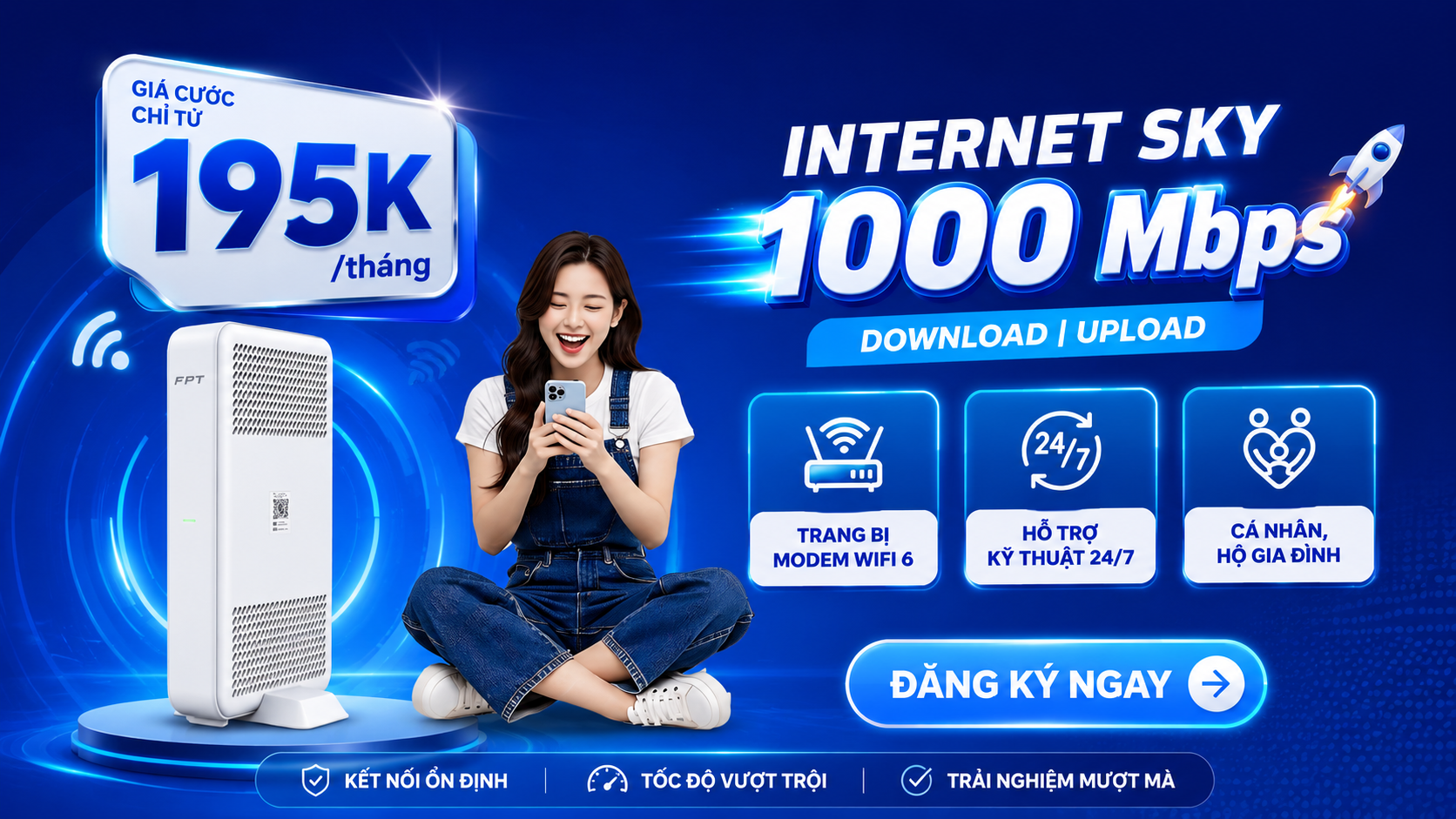 LẮP MẠNG FPT - KHUYẾN MÃI THÁNG 10/2026 Lắp Mạng FPT Chỉ Từ 195k/T